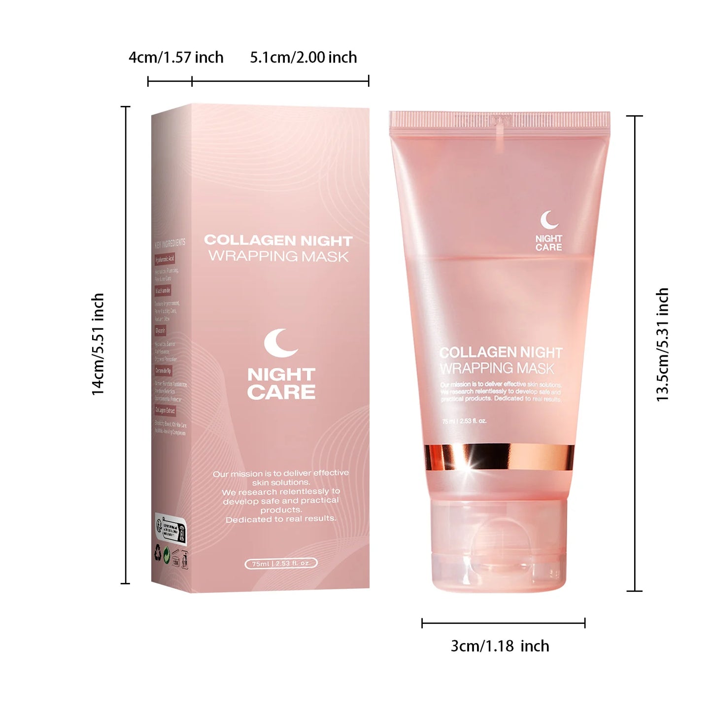 Lakerain Collagen Night Mask – Firming & Hydrating Overnight Treatment