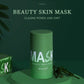 Face Clean Mask Green Tea Cleansing Stick Mask Shrink pores Deep Blackhead Remover facial Cleansing Moisturizing Mask 40g