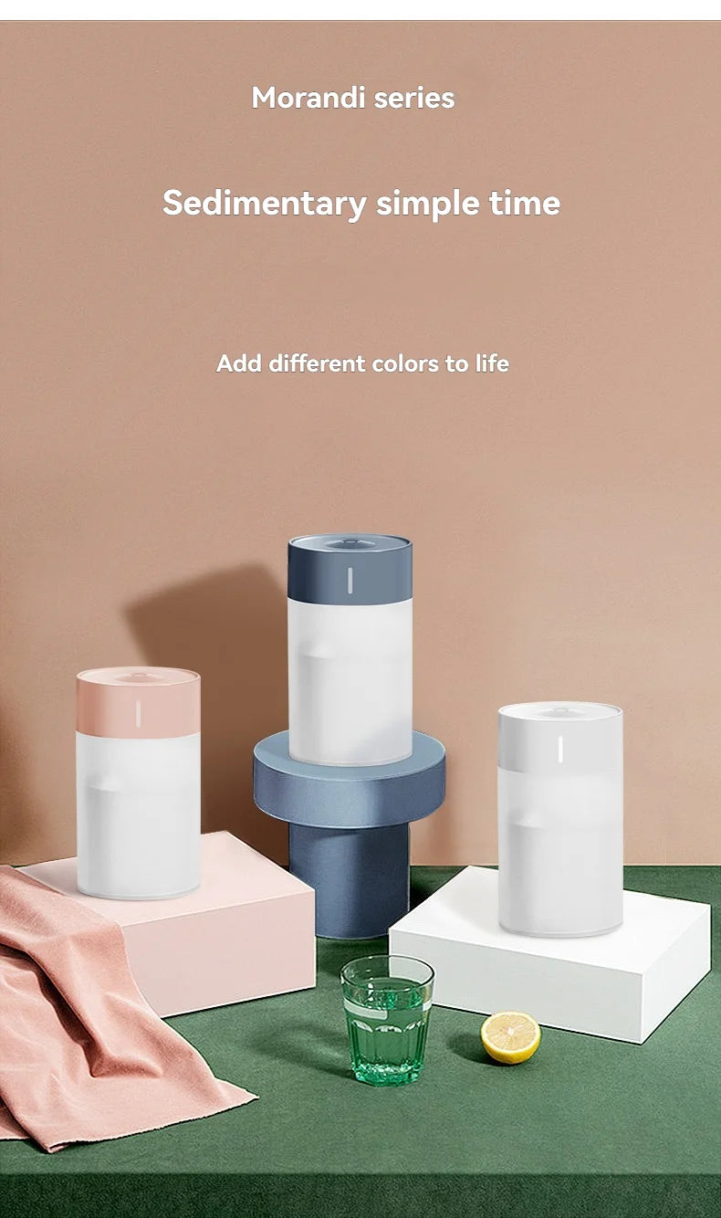 260ML Poratable Automatic Humidifier DiffuserWithout Oil Mute Quite Humidier Car USB For Home HouseWith Light Mini Humidifier