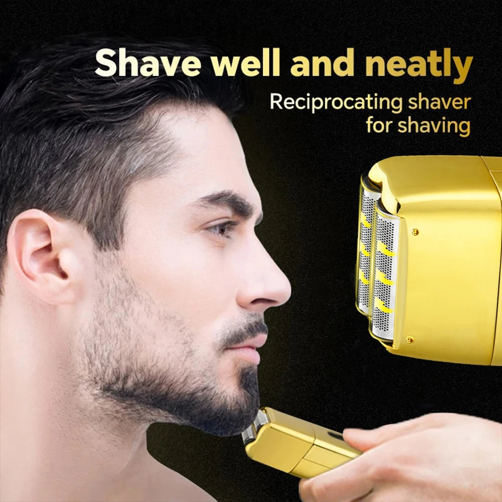 Electric Shaver for Men – Waterproof USB Rechargeable Twin Blade Razor