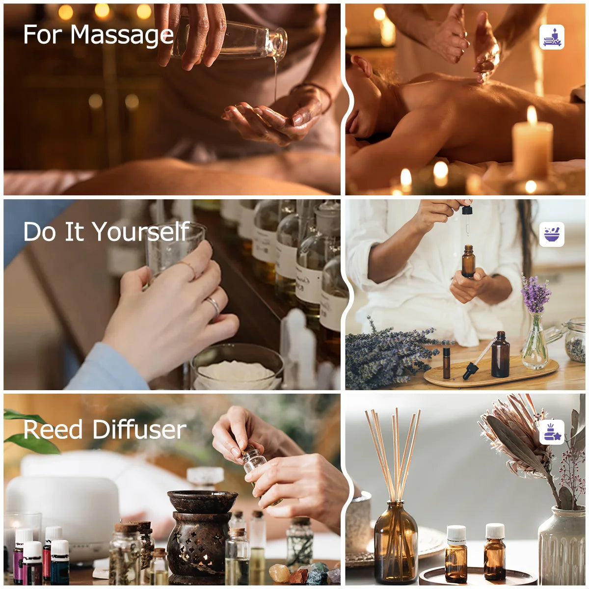 Lavender Essential Oil Facial And Body Skin Care Moisturizing And Hydrating Massage, Handmade DIY Candle And Soap Making