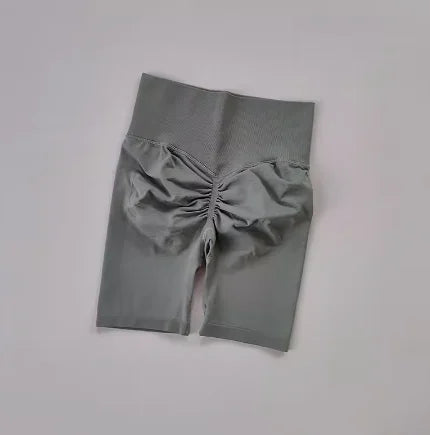 Women Yoga Shorts High Waist Sport Shorts Hip Push Up Soft Fitness Quick Dry Running Shorts Tummy Control Workout Gym Shorts