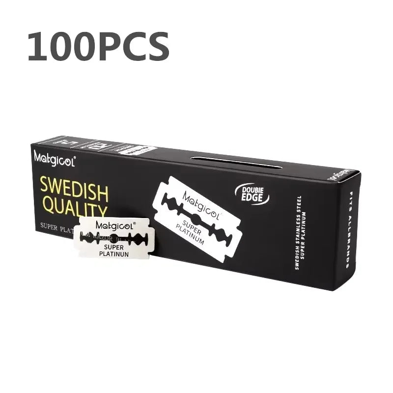 Double Edge Razor Blades – 30/50/100pcs Professional Shaving Blades for Men