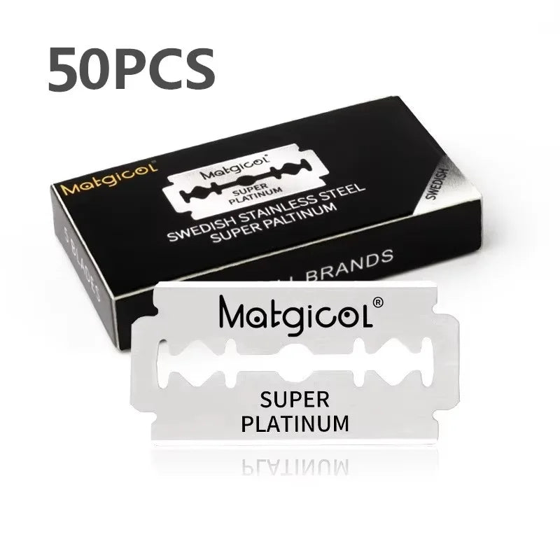 Double Edge Razor Blades – 30/50/100pcs Professional Shaving Blades for Men