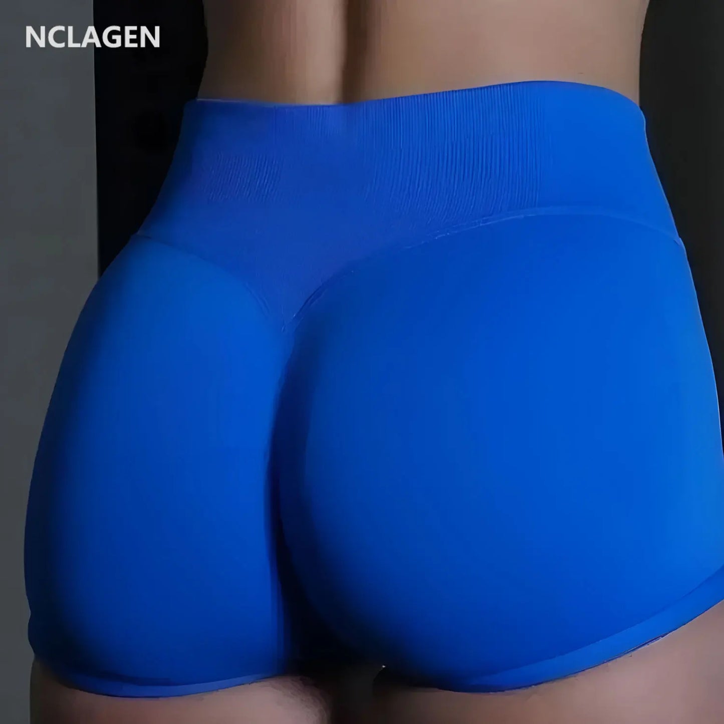 NCLAGEN Seamless Shorts – Low Waist Scrunch Butt Gym & Yoga Wear