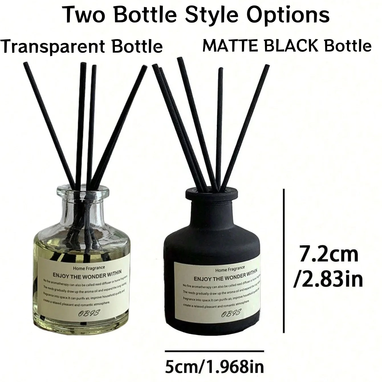 50ml Reed Diffuser Set – Freesia & Jasmine Aromatherapy Fragrance Oil