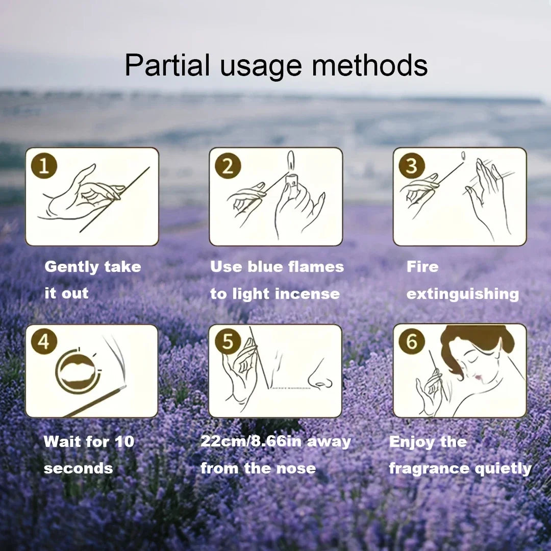 Lavender Aromatherapy Wood Sticks, 8.66 Inches, Home Decoration, Hotel And Spa Atmosphere, Perfect Choice for Holiday Gifts