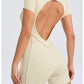 Short Jumpsuit Gym Clothes For Women Sportswear Fitness Overalls Backless Scrunch Booty Yoga Suit Sports Set Outfit