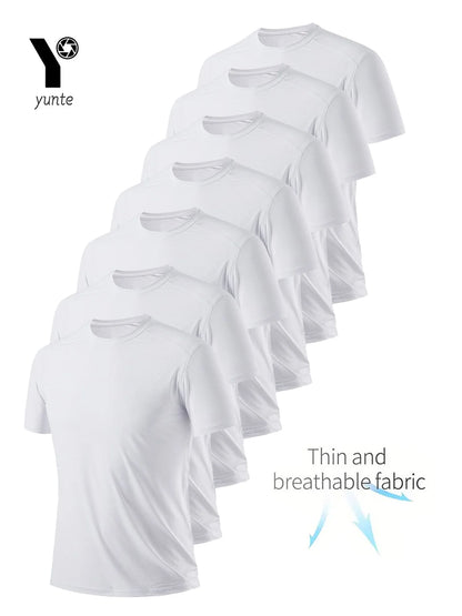 Men’s Quick-Dry T-Shirt Set – 7-Pack Lightweight Breathable Sports Tops