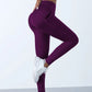 New High Waist Women's Leggings Stretch Yoga Pants Tights With Pockets Push Up Fitness Running Sportswear Solid Color Pants