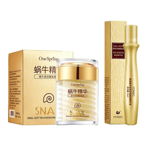 Snail Collagen Skincare Set – Anti-Aging & Brightening Face and Eye Care