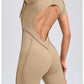 Short Jumpsuit Gym Clothes For Women Sportswear Fitness Overalls Backless Scrunch Booty Yoga Suit Sports Set Outfit