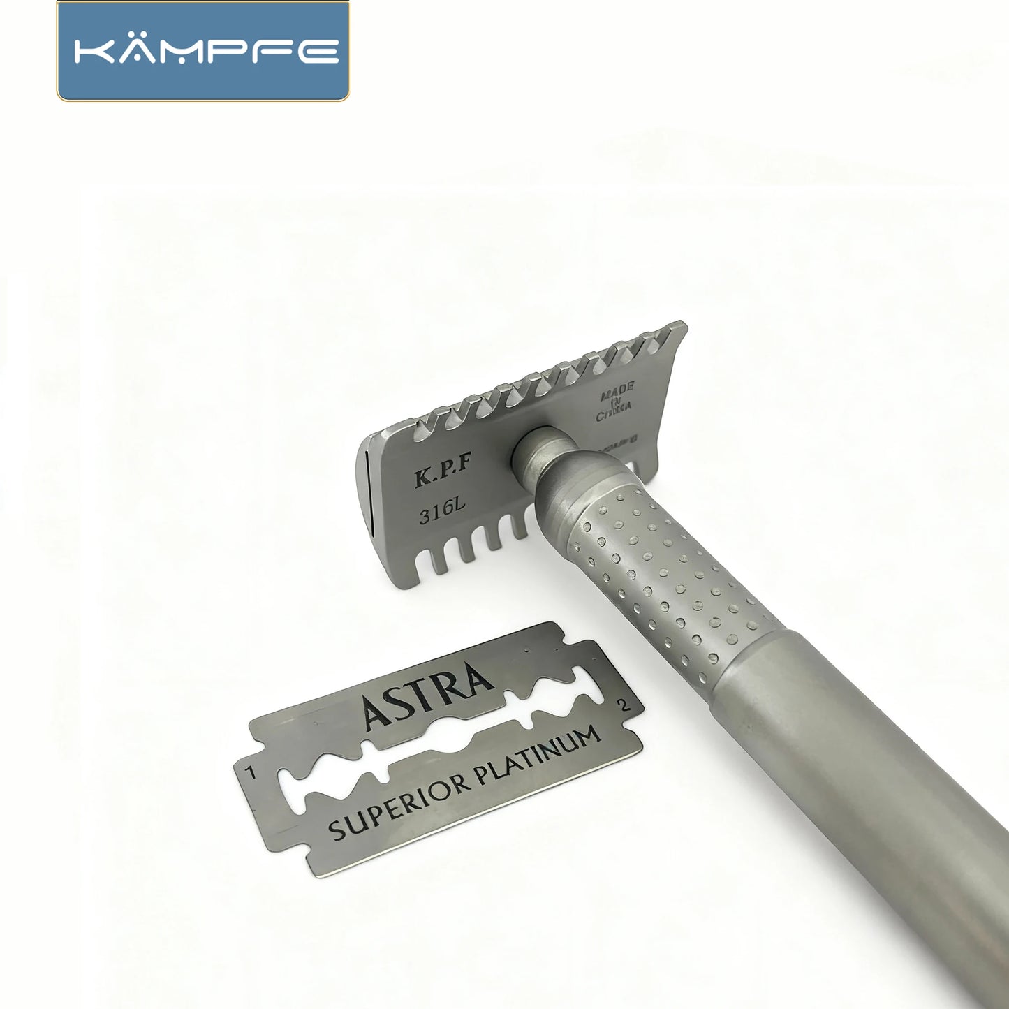KAMPFE Double-Sided Manual Safety Razor CNC Stainless Steel Closed Or Open-Type Men's Grooming Tool