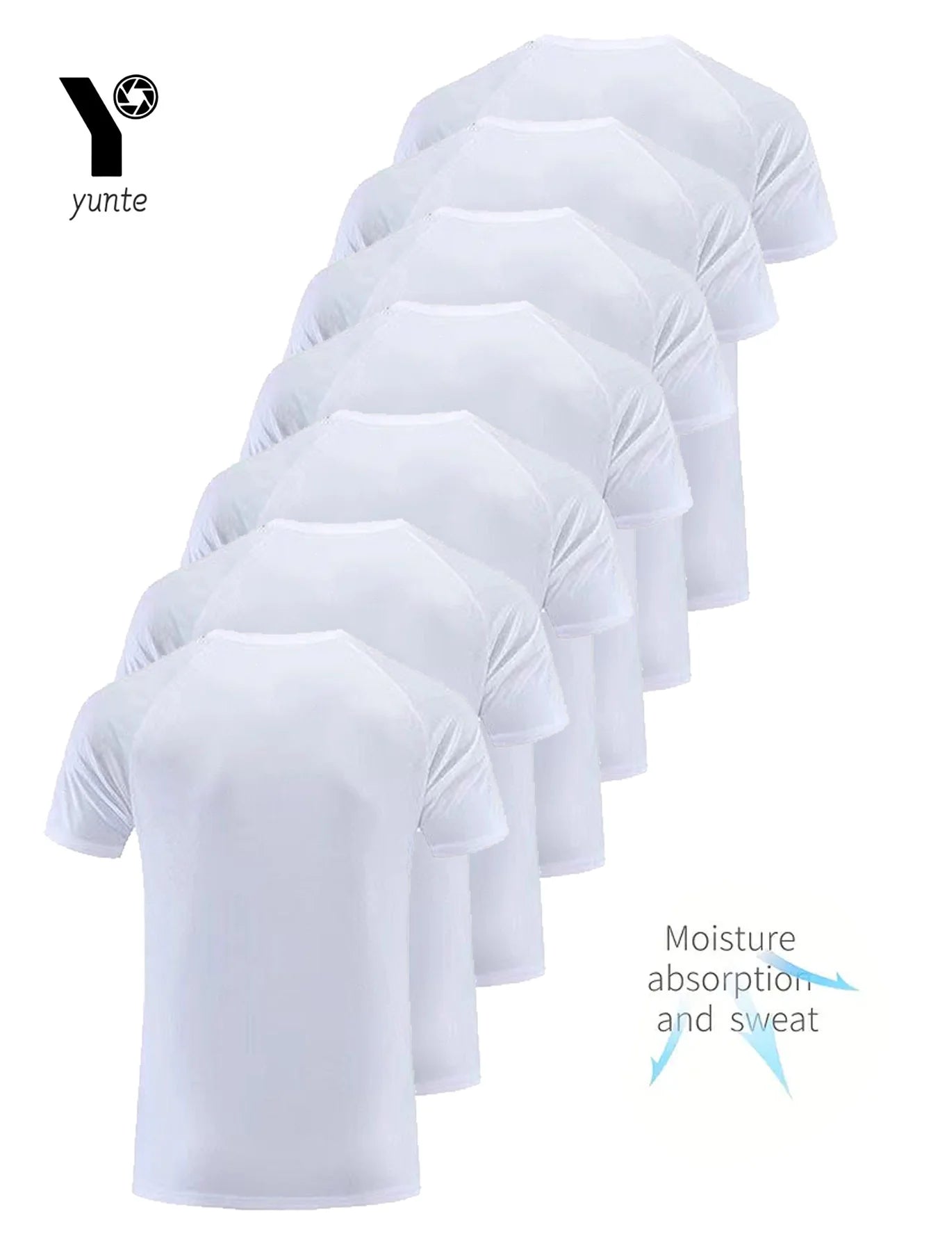 Men’s Quick-Dry T-Shirt Set – 7-Pack Lightweight Breathable Sports Tops