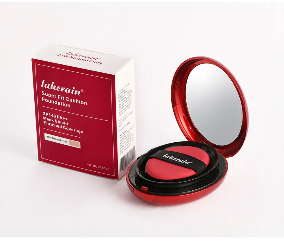 Sunscreen Cushion Foundation Fit Cushion Foundation Full Coverage Waterproof Long-lasting Concealer Long-lasting Makeup