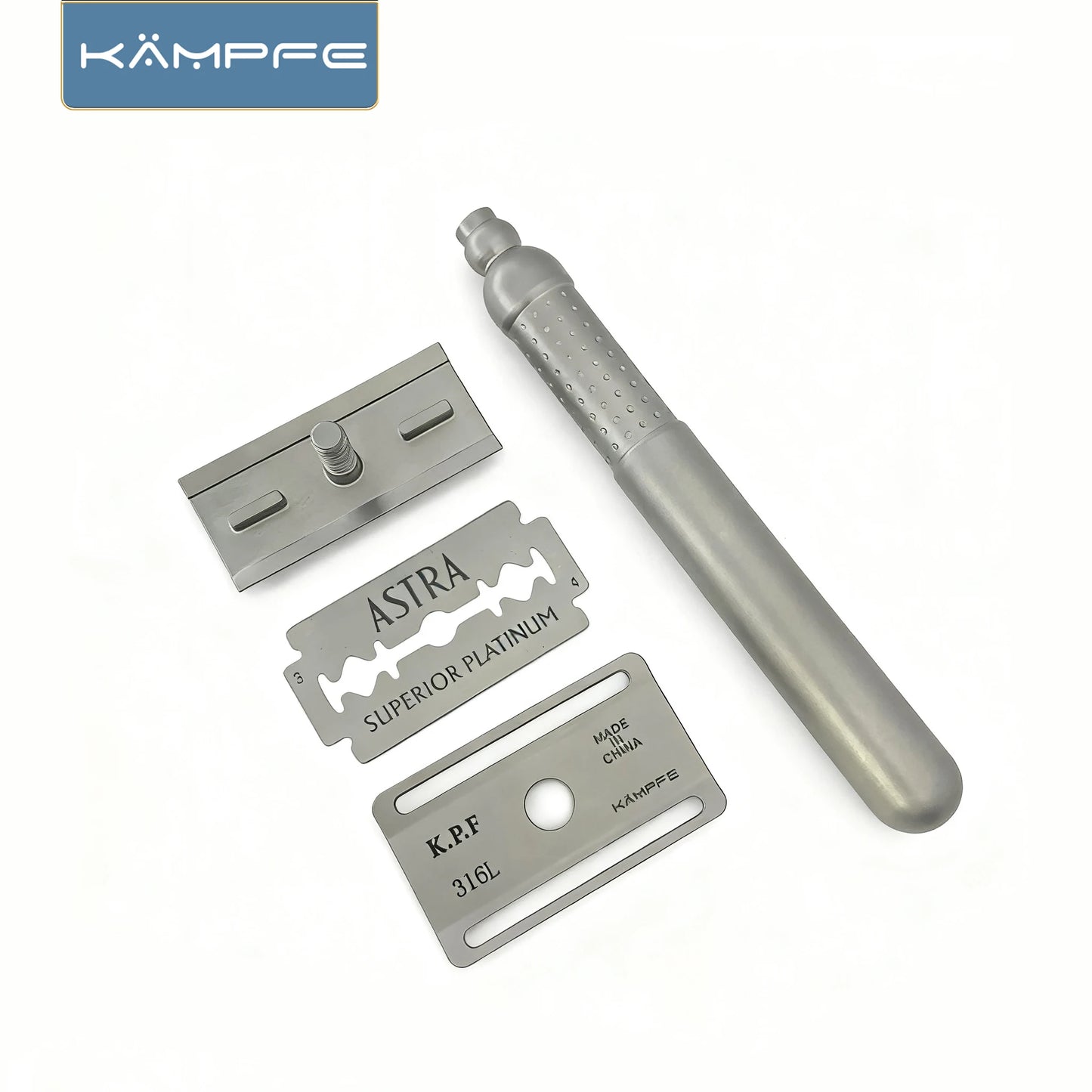 KAMPFE Double-Sided Manual Safety Razor CNC Stainless Steel Closed Or Open-Type Men's Grooming Tool