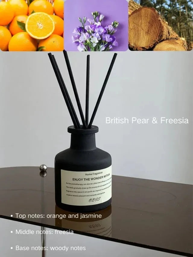 50ml Reed Diffuser Set – Freesia & Jasmine Aromatherapy Fragrance Oil