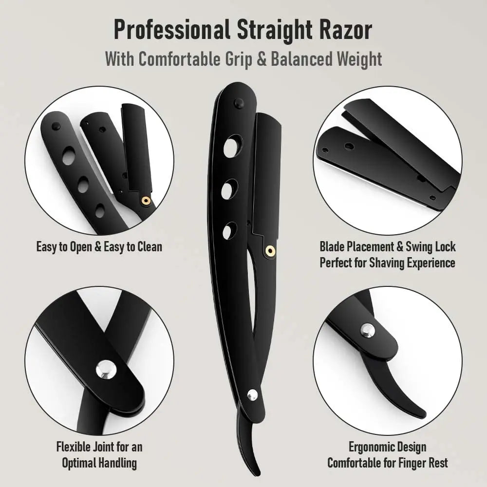 Straight shaver arm, men's folding manual shaver, men's shaver, razor sharp blade barber shop razor