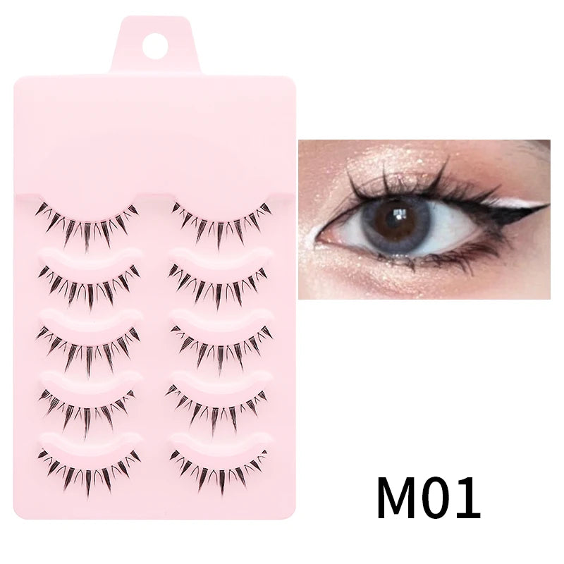 Manga Lashes – Soft Natural Wispy False Eyelashes for Daily Makeup