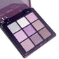 Purple Eyeshadow Palette -9 natural and shimmery finish colors for a long-lasting smoky eye makeup