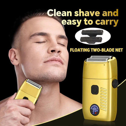 Electric Shaver for Men – Waterproof USB Rechargeable Twin Blade Razor