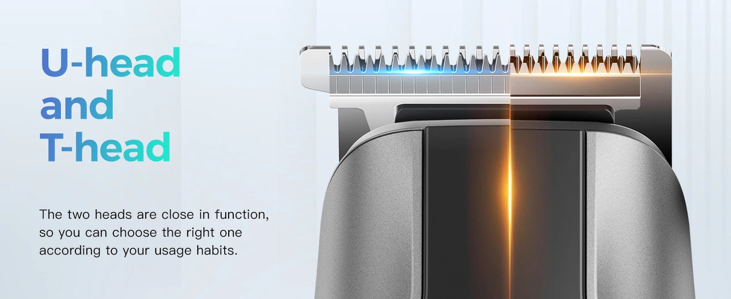 Kensen S30 4 in 1 Cordless Hair Clipper LED Display Men Beard/Nose Trimmer Rechargeable Barber Grooming Kit Hair Cutting Machine