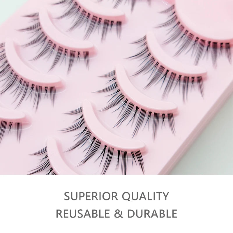 Manga Lashes – Soft Natural Wispy False Eyelashes for Daily Makeup