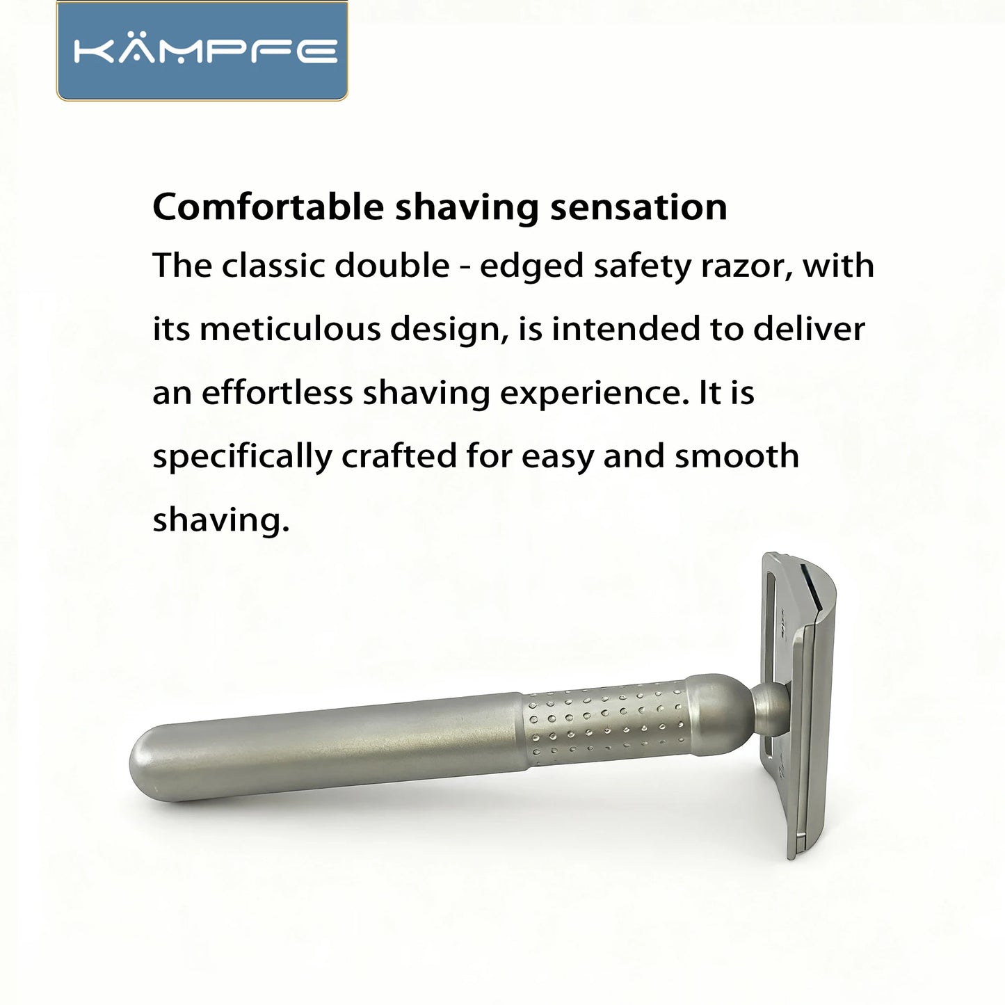 KAMPFE Double-Sided Manual Safety Razor CNC Stainless Steel Closed Or Open-Type Men's Grooming Tool