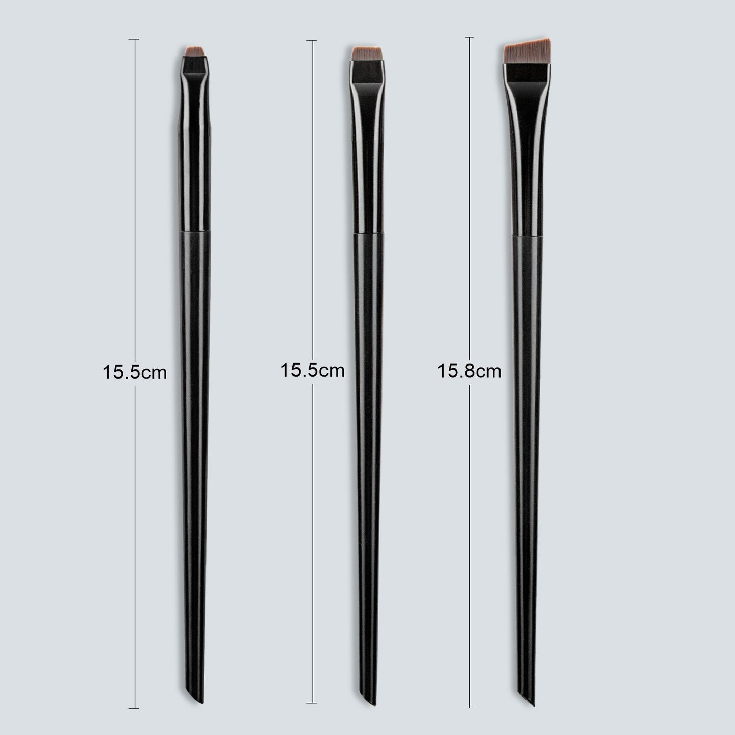 Karsyngirl 3-Piece Eyeliner & Eyebrow Brush Set – Precision Makeup Tools