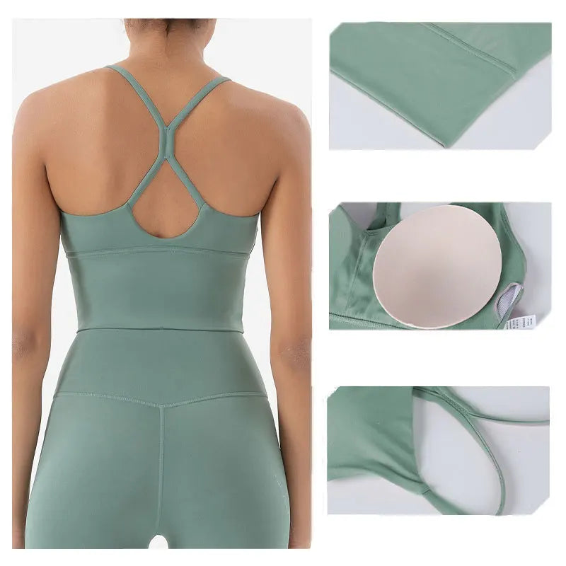 Sportswear Woman Gym Sports Bra and Leggings Woman 2 Piece Set Outifit Naked Feeling Female Fitness Clothing Women' Tracksuit