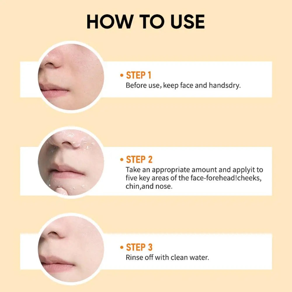 50g Orange Exfoliating gel for facial body scrub skin cleaning Gentle Orange Facial Scrub Body Cleansing Gel Dead Skin Remover