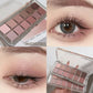 12-Color Low Saturation Eyeshadow Palette All Matte Tea Apricot Eye Makeup Palette Daily Earth Makeup Long Lasting Eye Shadows