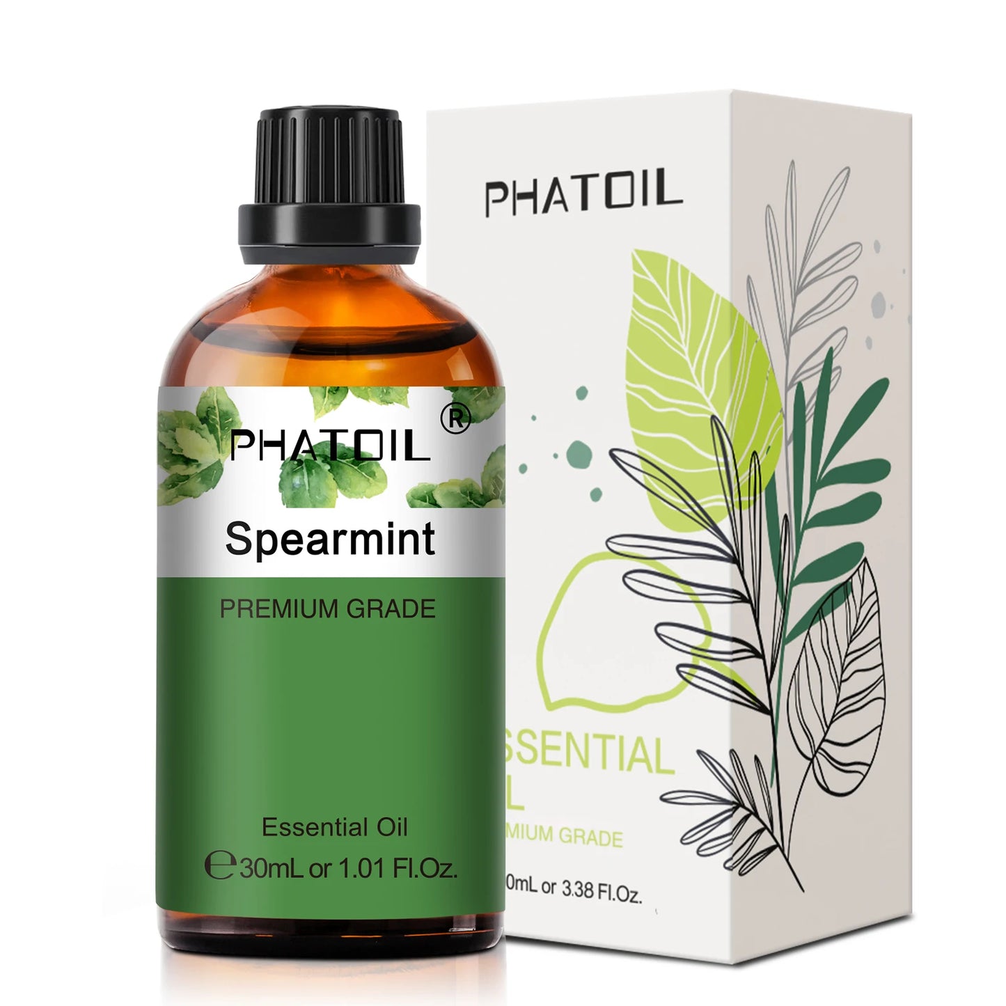 PHATOIL 1PCS Aromatherapy Essential Oil 30ml Lemon Eucalyptus Lavender Bergamot Jasmine Juniper Rose Vanilla Aroma Essential Oil