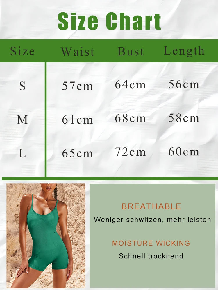 Yoga Jumpsuit Seamless High Waisted Women's Sports Wear Fitness Running Pants Sports Set