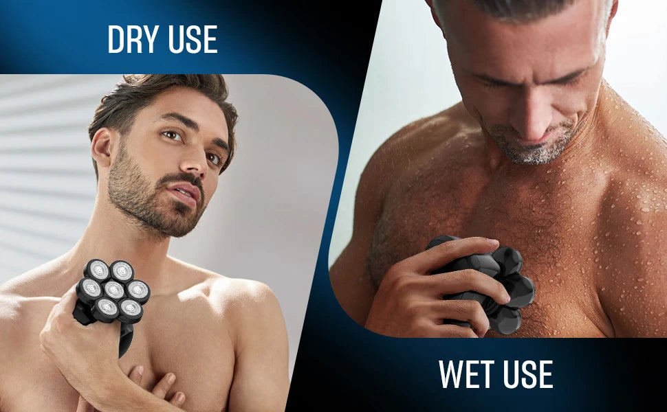 SEJOY Multifunctional  Electric Shavers Kits for Bald Head Shaver Beard Shaving Machine for Men Grooming Kit Husband Gift