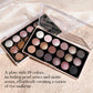 18-Color Eyeshadow Palette – Pearlescent, Matte, Fine Shimmer, Glitter, Earth Tones, Long-Lasting, High-Performance