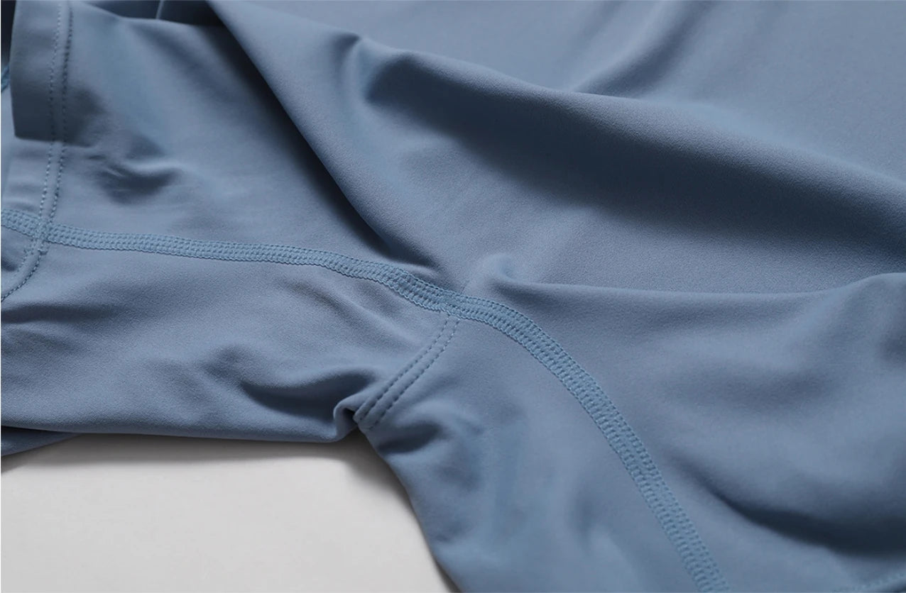 European and American nude one-piece yoga suit with stand up collar, half zipper, short sleeved fitness jumpsuit, tight fitting