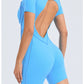 Short Jumpsuit Gym Clothes For Women Sportswear Fitness Overalls Backless Scrunch Booty Yoga Suit Sports Set Outfit