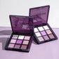 Purple Eyeshadow Palette -9 natural and shimmery finish colors for a long-lasting smoky eye makeup