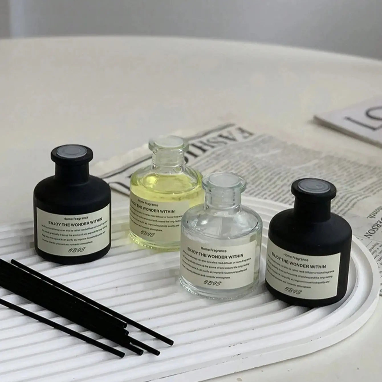 50ml Reed Diffuser Set – Freesia & Jasmine Aromatherapy Fragrance Oil