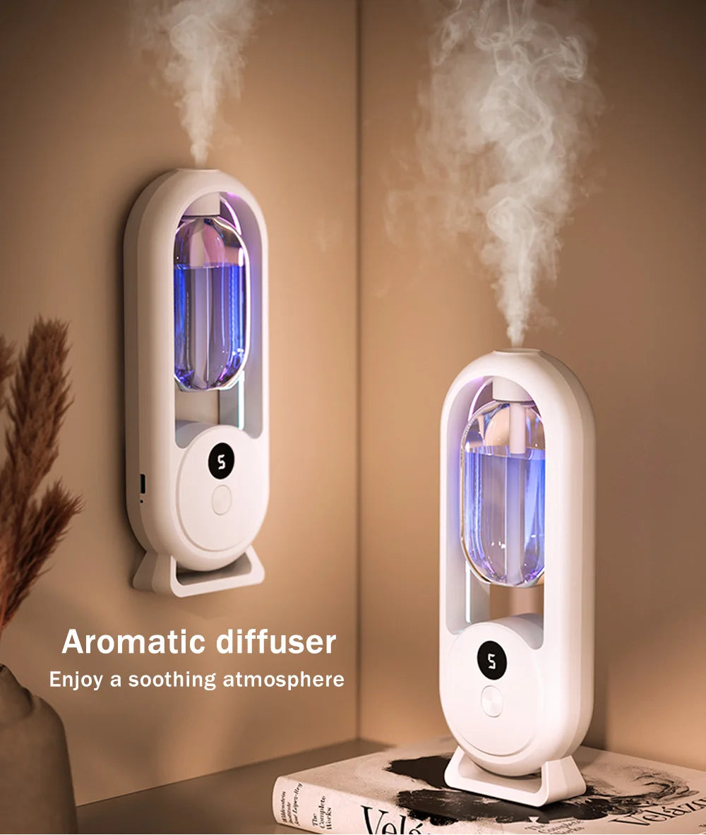 Rechargeable Portable Aroma Diffuser – Essential Oil Air Freshener with Timer