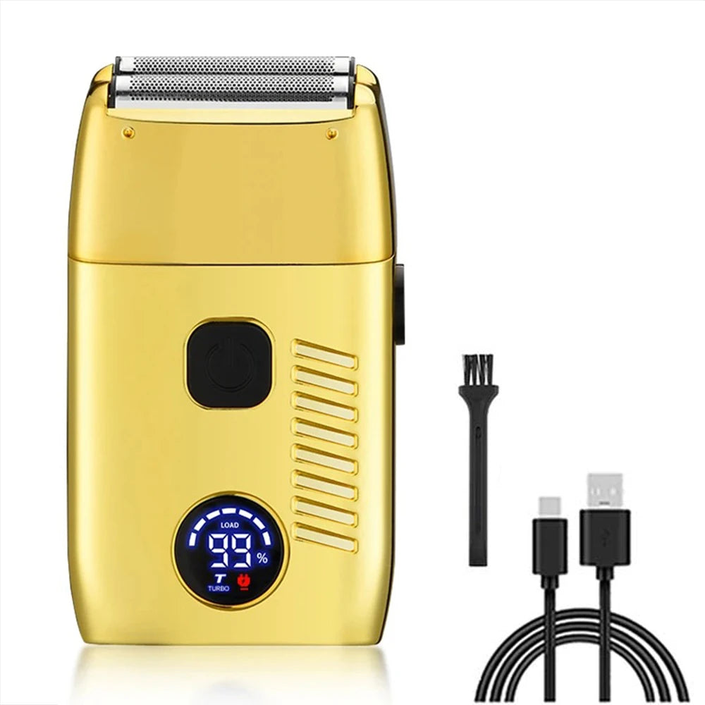 Electric Shaver for Men – Waterproof USB Rechargeable Twin Blade Razor