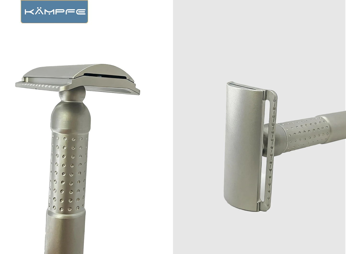 KAMPFE Double-Sided Manual Safety Razor CNC Stainless Steel Closed Or Open-Type Men's Grooming Tool